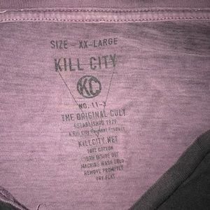 Black waxed Kill city tee